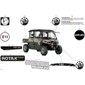 BODY - DECALS - 2024 CAN AM DEFENDER MAX HD10 LTD CAB - MACCHIATO SATIN - 67" WIDTH CALI