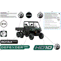 BODY - DECALS - 2024 CAN AM DEFENDER 6X6 HD10 DPS - TUNDRA GREEN - 64" WIDTH