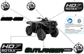 BODY - FEATURE DECALS - 2024 CAN AM OUTLANDER PRO HD7 4X4 - DESERT TAN - (2)
