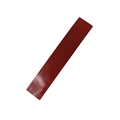 Long rectangular dark red heated handlebar grip tape with smooth surface and slight gloss.