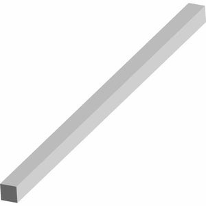 Gray rectangular foam tape strip with smooth edges, narrow and elongated shape.