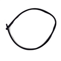 A black rubber Trim-Edge Console 665Mm by Polaris, shaped in an irregular oval, is displayed on a white background—perfect as an OEM replacement part for Indian motorcycles.