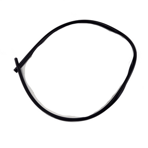 A black rubber Trim-Edge Console 665Mm by Polaris, shaped in an irregular oval, is displayed on a white background—perfect as an OEM replacement part for Indian motorcycles.