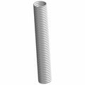 Gray flexible corrugated plastic air duct tube for Polaris UTV rear left side.