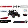 BODY - DECALS - 2026 CAN AM MAVERICK TURBO RR X DS - DUSTY NAVY SATIN - 64" WIDTH CALI