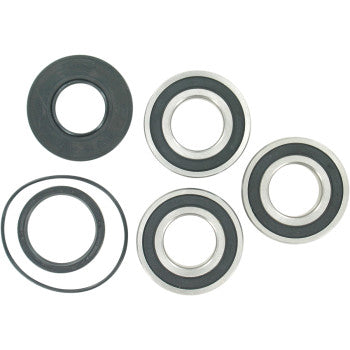 Set of five circular wheel bearing components including metal and rubber seals in various sizes for Polaris Phoenix Sawtooth