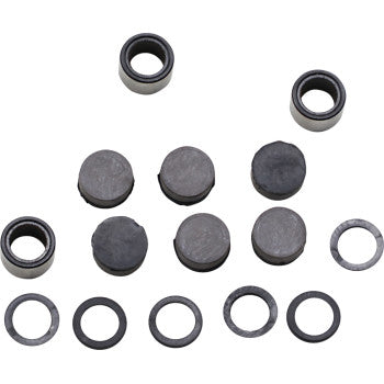 The Polaris Clutch Button and Roller Kit by Epi is displayed on a plain white background, featuring small cylindrical clutch buttons arranged in rows next to circular roller washers.