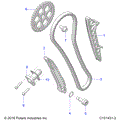 ENGINE: CAM CHAIN AND TENSIONER - 2023 POLARIS SPORTSMAN 850 48" ULTIMATE TRAIL