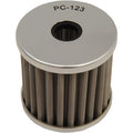 Kawasaki Flo® Stainless Steel Oil Filter by Pc Racing
