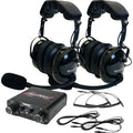 Communication System Over the Head Headset Black by Navatlas