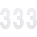 FX Number 3 White 6" by Factory Effex