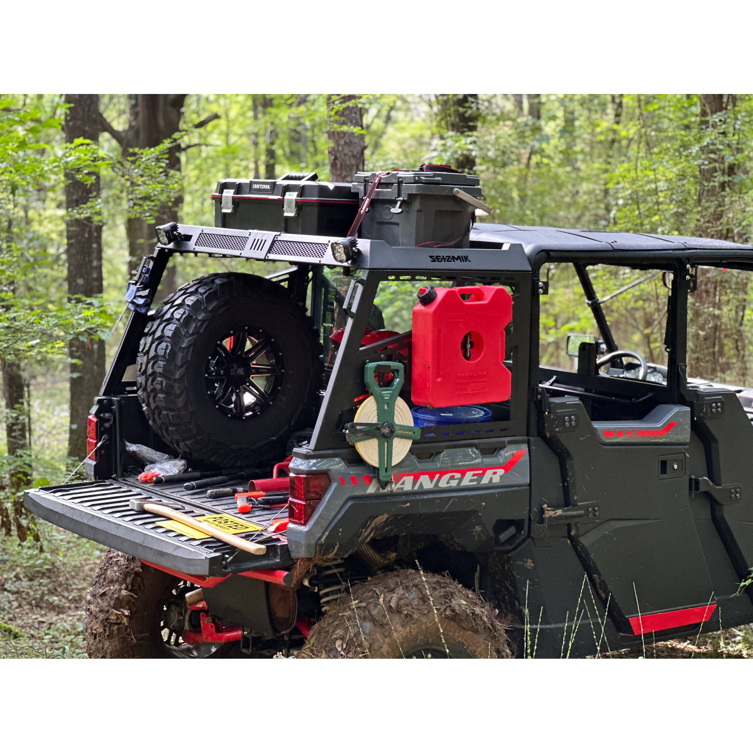 Polaris Ranger/Can-Am Defender Basket Bed Rack by Seizmik Witchdoctors