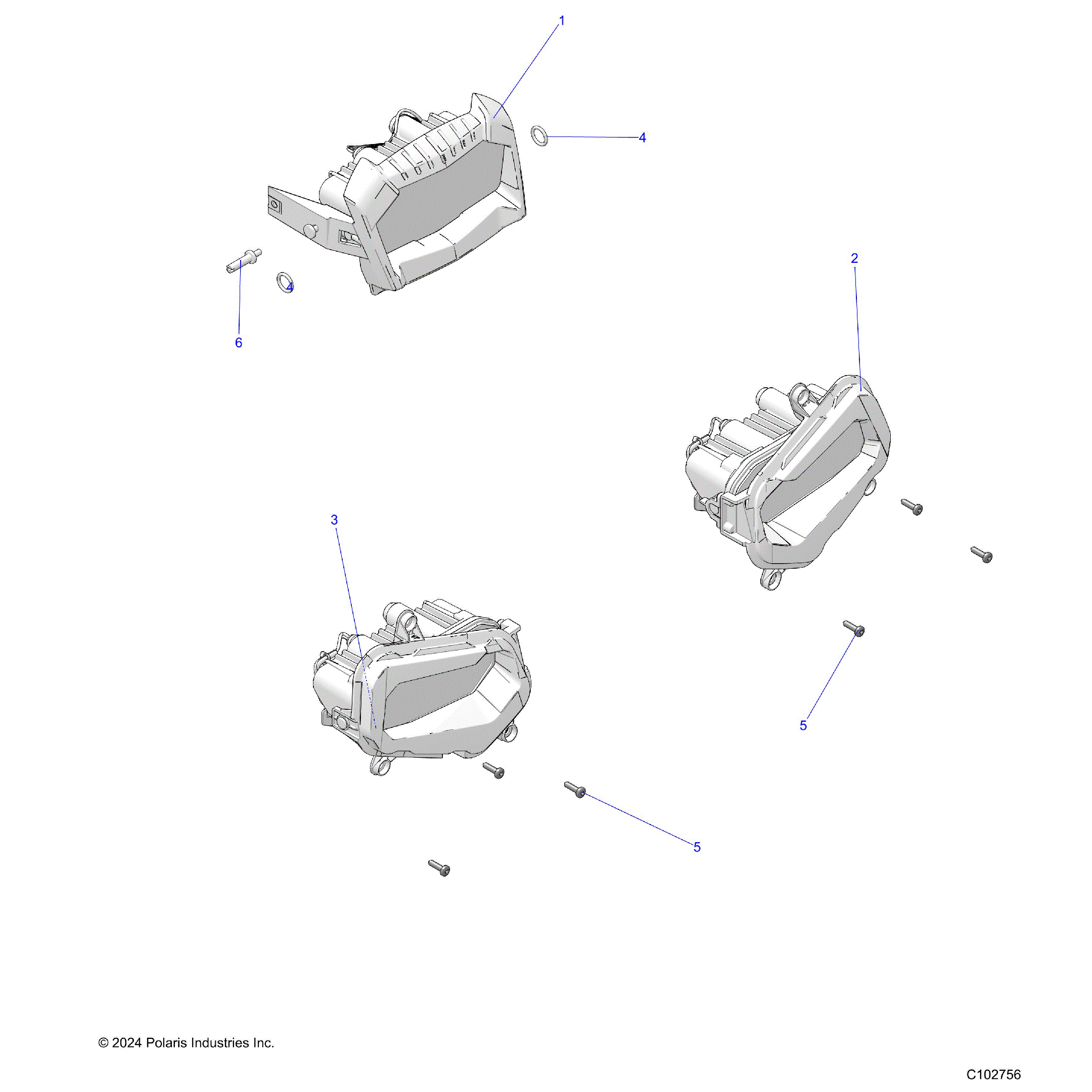 An Image of a Genuine Polaris Parts Schematic Diagram showing the schematic - ELECTRICAL: HEADLIGHTS - 2026 POLARIS SPORTSMAN TOURING XP 1000