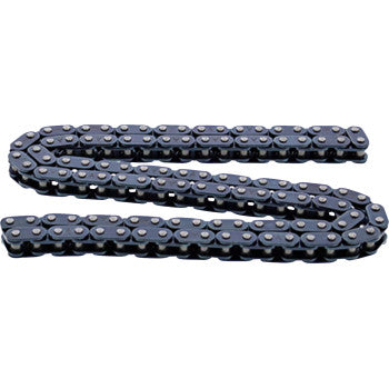The Polaris Camshaft Chain Roller by Hot Cams, shown in an S shape on a white background, features interlinked metal segments joined by visible pins for superior wear resistance and durability in tough applications.