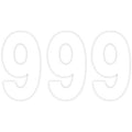 Pro Number 9 White 8" by Factory Effex