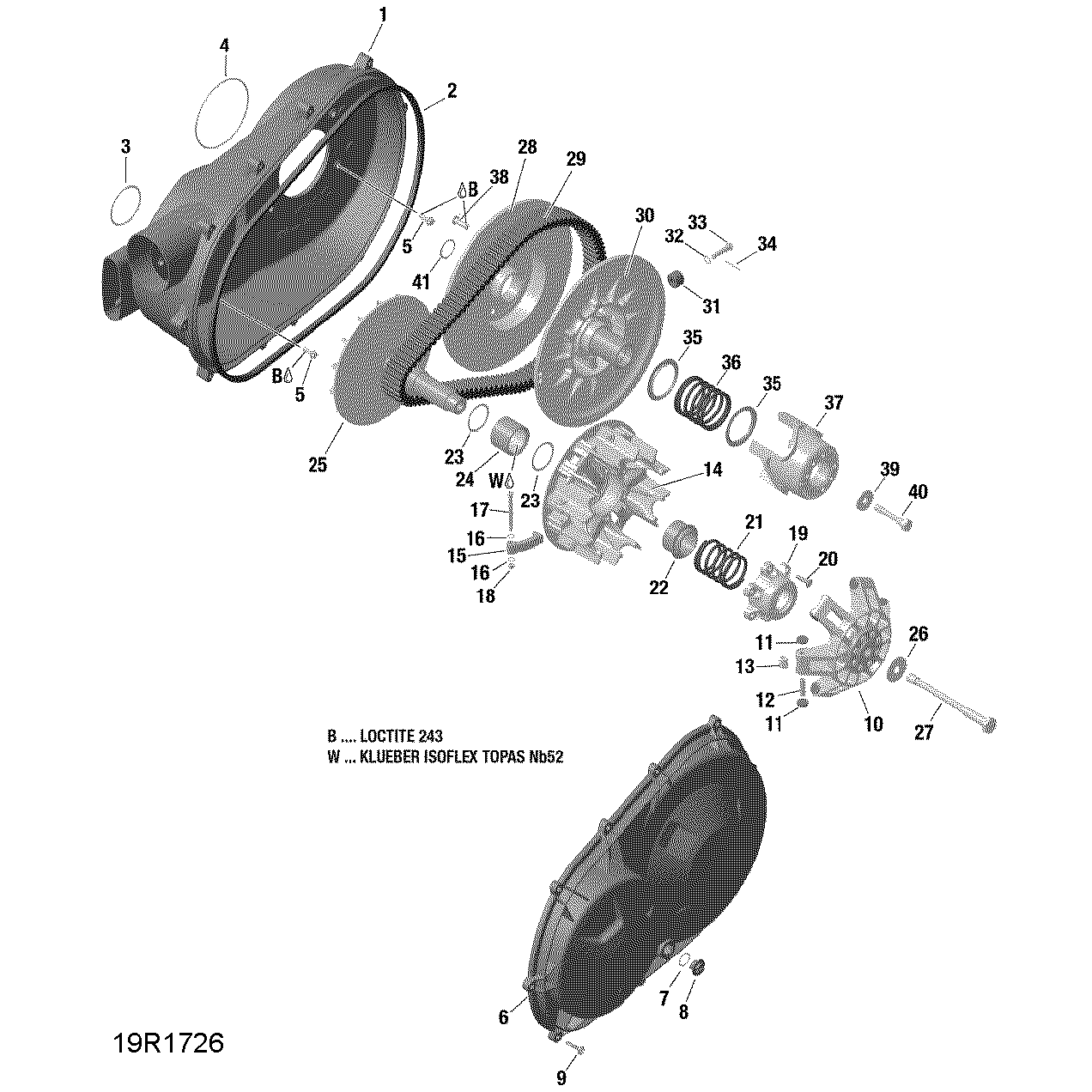 An Image of a Genuine Can-Am Parts Schematic Diagram showing the schematic - TRANSMISSION - HD8