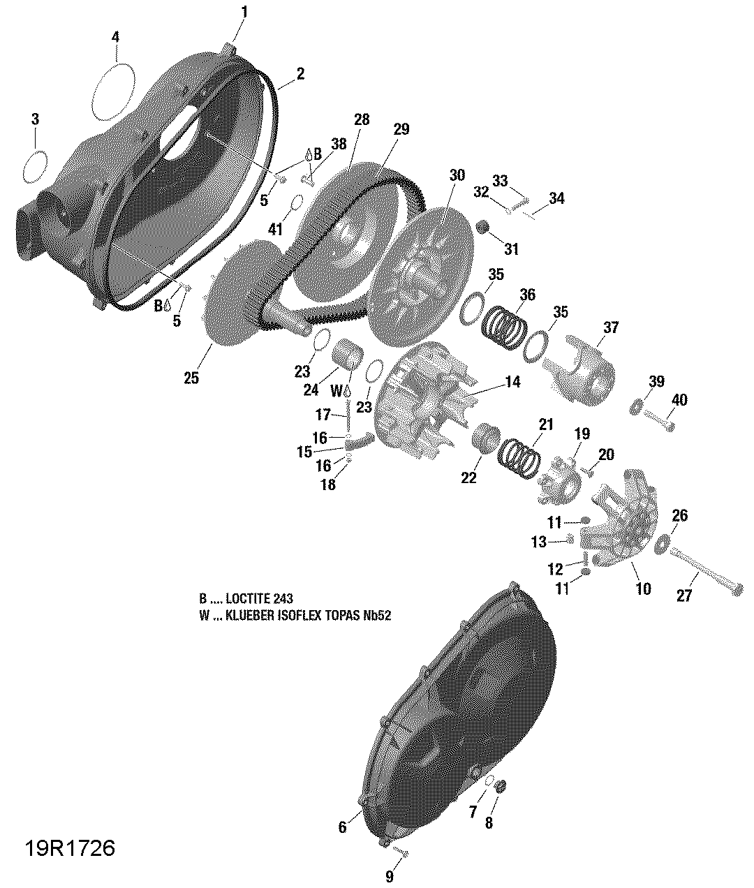 An Image of a Genuine Can-Am Parts Schematic Diagram showing the schematic - TRANSMISSION - HD8