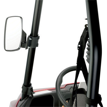 Side View Mirror Rectangle Black 1.75" by Moose Offroad
