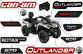 BODY - FEATURE DECALS - 2018 CAN AM OUTLANDER MAX 4X4 XT 570 EFI - INTENSE RED SATIN