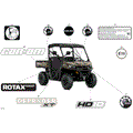 BODY - DECALS - 2025 CAN AM DEFENDER HD10 XT - WILDLAND CAMO - 64" WIDTH CALI