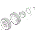 DRIVE - REAR WHEELS - 2026 CAN AM MAVERICK R MAX X RS SAS - DUSTY NAVY SATIN - 77" WIDTH