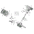 ROTAX - CRANKSHAFT PISTONS AND CYLINDER - 2026 CAN AM DEFENDER MAX HD9 - COMPASS GREEN - 62" WIDTH - (2)