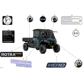 BODY - DECALS - 2026 CAN AM DEFENDER PRO HD10 LTD CAB - DUSTY NAVY SATIN - 65" WIDTH