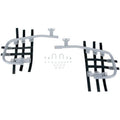 Suzuki LT-Z Nerf Bars Silver Black by DG Performance