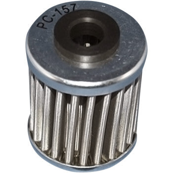 Polaris Flo® Stainless Steel Oil Filter by Pc Racing