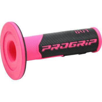 801 Hybrid Duo Density Cross Grips Fluorescent Pink Black by Pro Grip