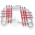 Honda TRX Nerf Bars Silver Red by DG Performance