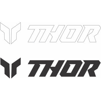 Decal Sheet 9" Black White by Thor