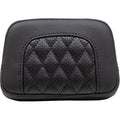 Squareback Sissy Bar Pad - Black - Diamond Stitch by Mustang