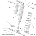 SUSPENSION: SHOCK FRONT - 2020 POLARIS SCRAMBLER XP 1000 55"