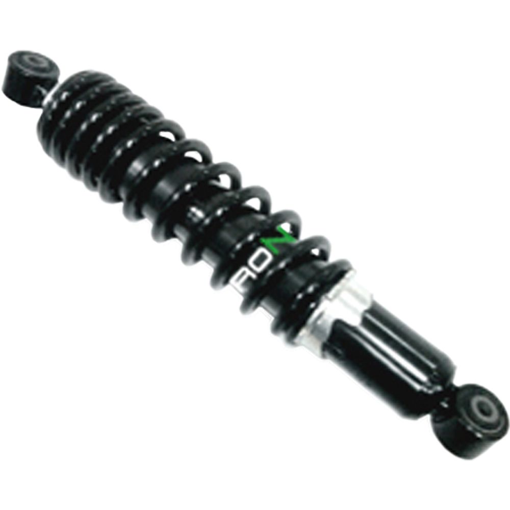 The Bronco Rear Gas Shock for Suzuki KingQuad AXI/4x4 UTV/ATV features a black metal spring and dual mounting points, designed to absorb shocks and support suspension. Available at Witchdoctors.com.