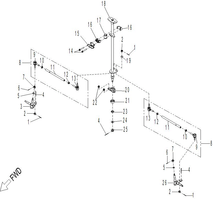 An Image of a Genuine Can-Am Parts Schematic Diagram showing the schematic - MECHANIC - STEERING 110