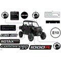 BODY - DECALS - 2026 CAN AM COMMANDER 1000R EFI XT - TIMELESS BLACK METALLIC - 64" WIDTH