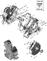 ROTAX - CRANKCASE - 2025 CAN AM RENEGADE 1000R 4X4 X MR EFI - HYPER SILVER