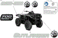 BODY - FEATURE DECALS - 2025 CAN AM OUTLANDER 700 4X4 - GRANITE GREY - (2)