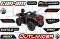 BODY - FEATURE DECALS - 2018 CAN AM OUTLANDER MAX 4X4 XT 850 EFI - CALI - INTENSE RED SATIN
