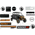 BODY - DECALS - 2026 CAN AM COMMANDER MAX 1000R EFI XT P - MINERAL GRAY SATIN - 64" WIDTH