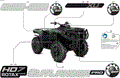 BODY - FEATURE DECALS - 2026 CAN AM OUTLANDER PRO HD7 4X4 XU - CALI - COMPASS GREEN