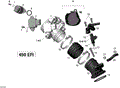 AIR INTAKE MANIFOLD AND THROTTLE BODY - 2015 CAN AM DS 450 EFI X XC / X MX
