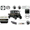 BODY - DECALS - 2026 CAN AM DEFENDER MAX HD11 LTD CAB - DARK WILDLAND CAMO - 65" WIDTH