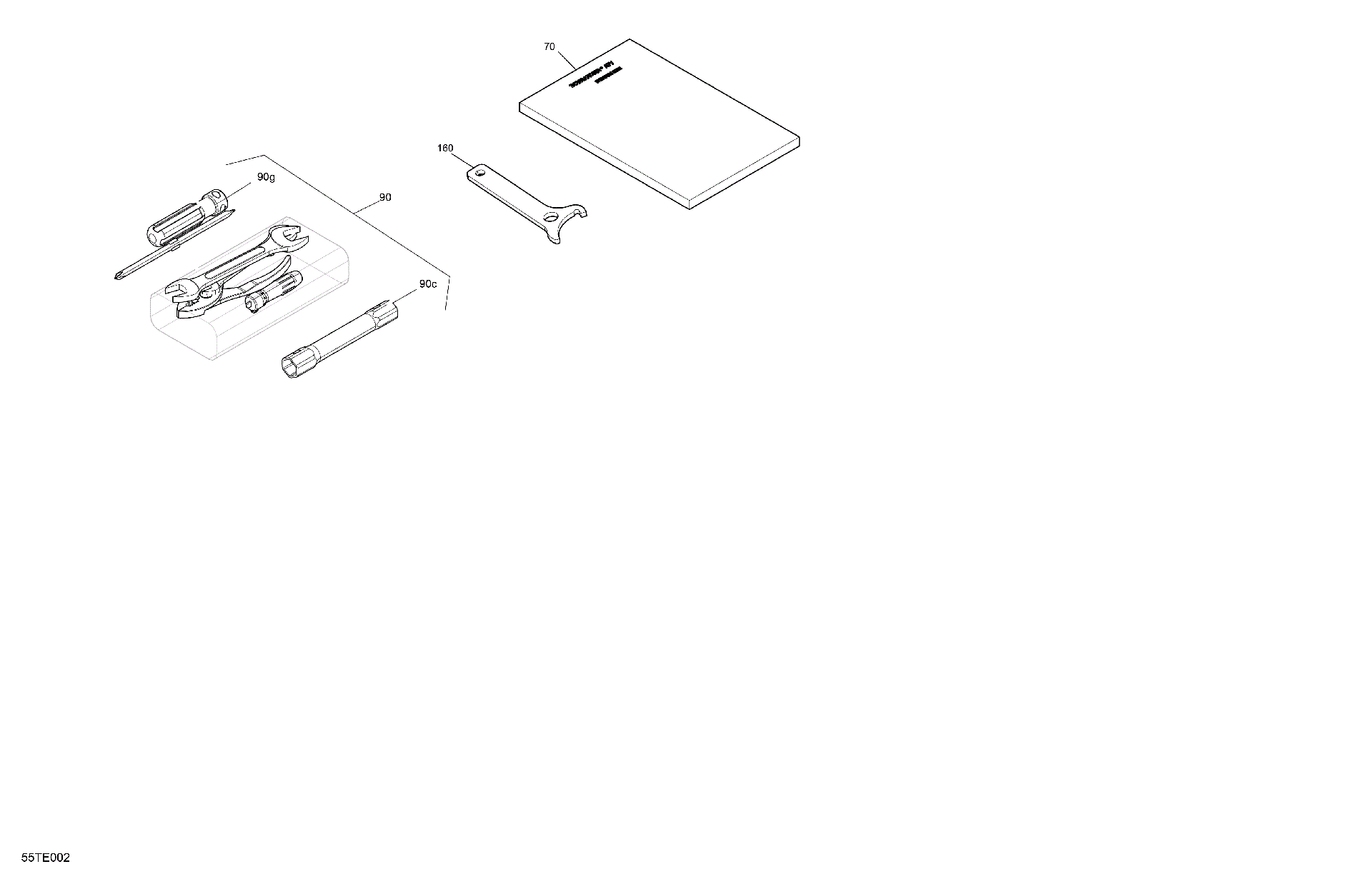 An Image of a Genuine Can-Am Parts Schematic Diagram showing the schematic - BODY - FRONT STORAGE TRAY