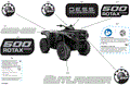 BODY - FEATURE DECALS - 2024 CAN AM OUTLANDER 500 4X4 DPS - WILDLAND CAMO