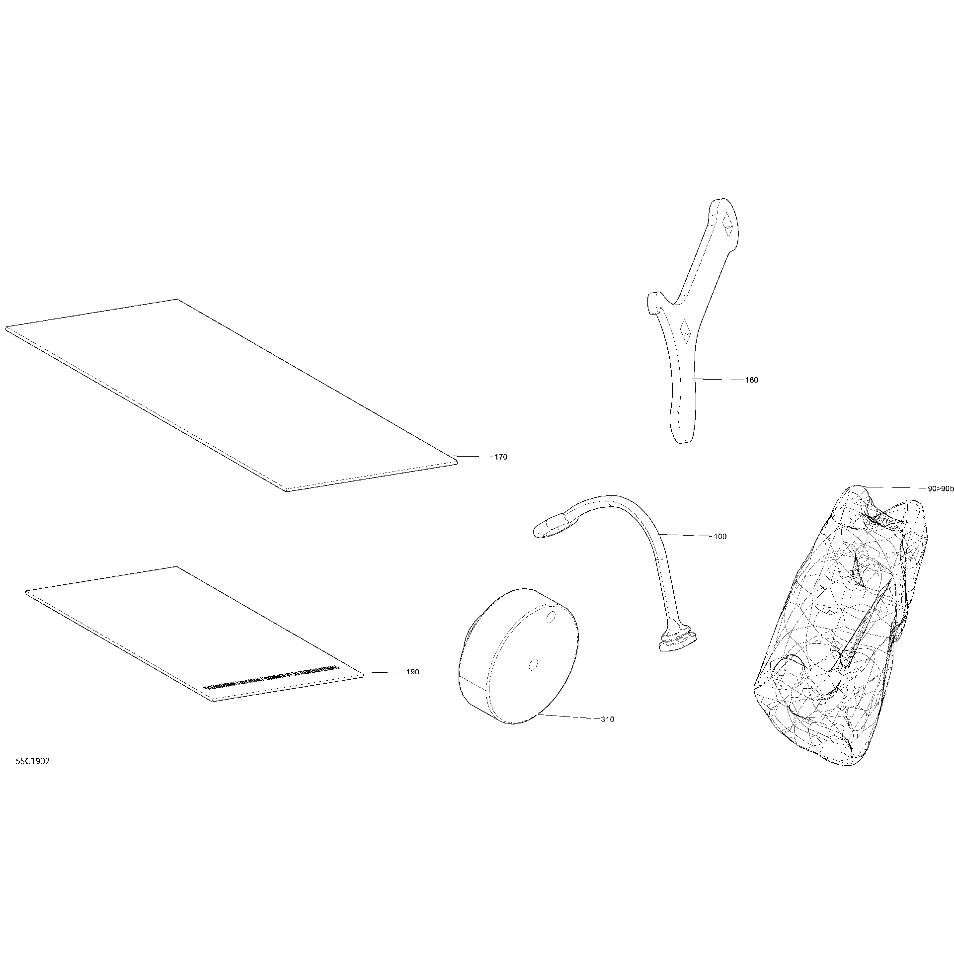 An Image of a Genuine Can-Am Parts Schematic Diagram showing the schematic - STORAGE TRAY