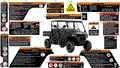 BODY - WARNING DECALS - 2024 CAN AM DEFENDER MAX HD10 DPS - FIERY RED METALLIC - 64" WIDTH