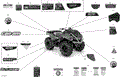 DECALS - X MR (32T20320A) - 2020 CAN AM OUTLANDER 570 EFI X MR