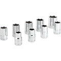 9 Pc 1/2" Met Socket Set Shallow by Performance Tool